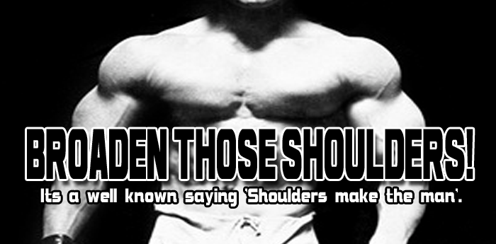 Bodybuilding Workout: Broaden Those Shoulders