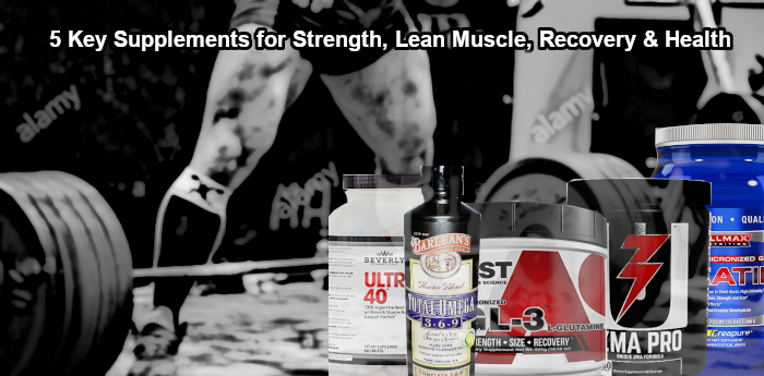 5 Top powerlifting supplement that do nothing but work without kicking you to hard in your wallet.