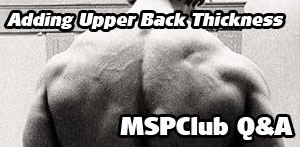 MS PowerClub Question February 2022 - Building Upper back thickness!