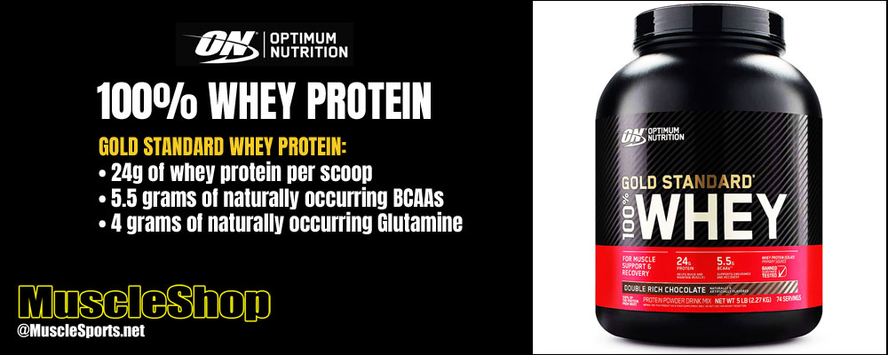 Optimum Nutrition 100% Whey Protein Header