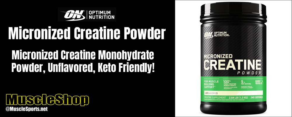 Optimum Nutrition Micronized Creatine Powder Header