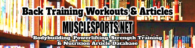 Back Training Workouts & Articles Logo @MuscleSPorts.net