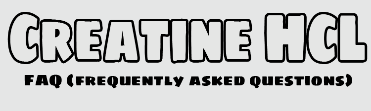 Creatine HCL FAQ Logo