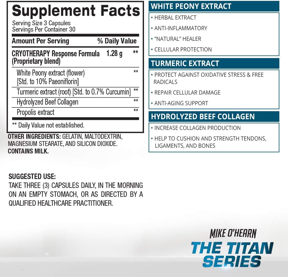 BPI Sports Muscle & Joint Fix Ingredient Listing