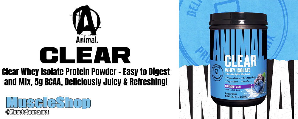 ANIMAL CLEAR WHEY ISOLATE Header