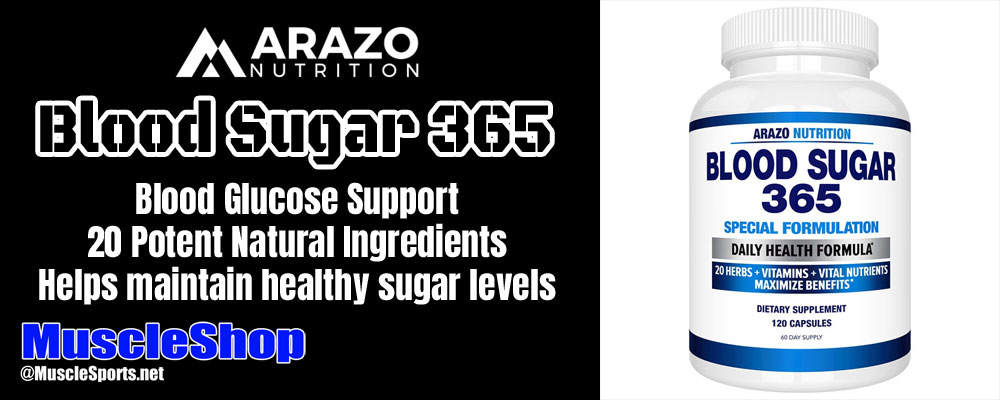 Arazo Nutrition Blood Sugar 365 Header