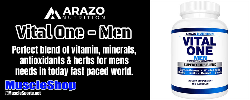 Arazo Nutrition Vital One Men Header