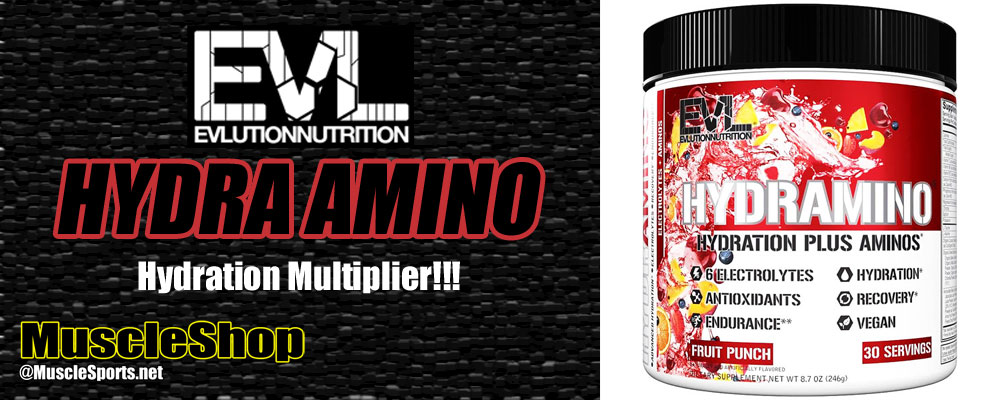 Evlution Nutrition HYDRAMINO Header