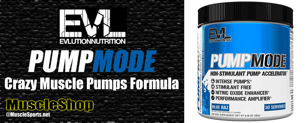 Evlution Nutrition Pump Mode Header