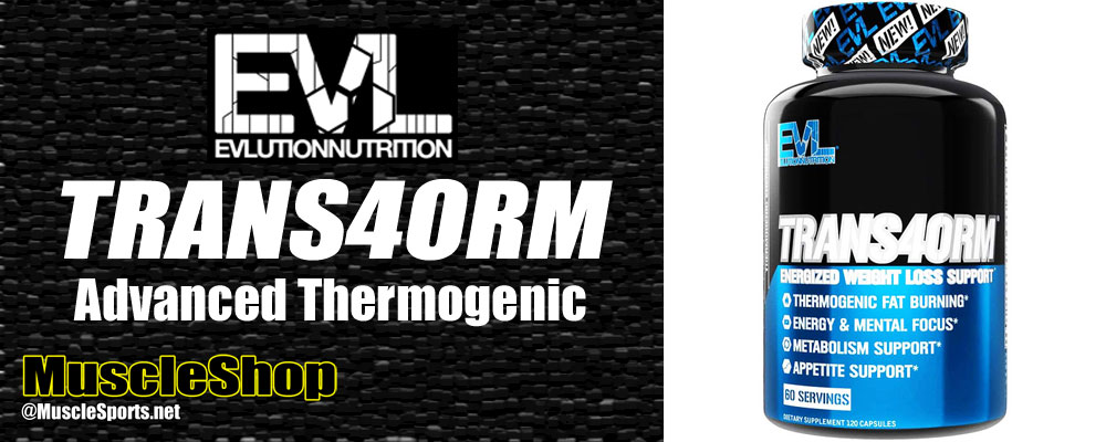 Evlution Nutrition Trans4orm Header