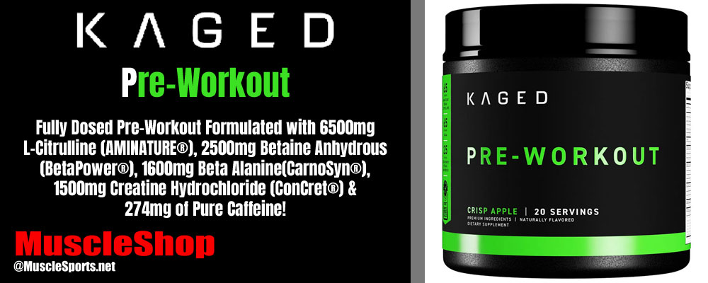 KAGED Pre Workout Header