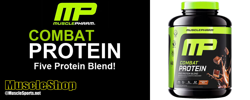 MusclePharm COMBAT PROTEIN Header
