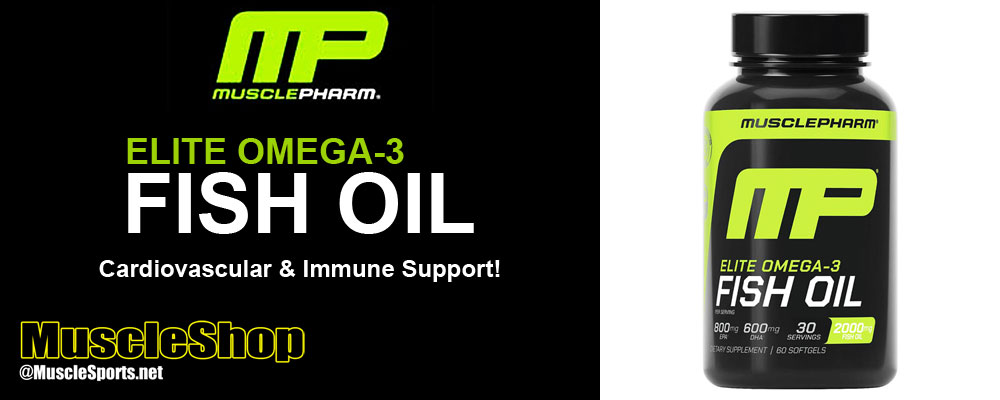 MusclePharm Fish Oil Header