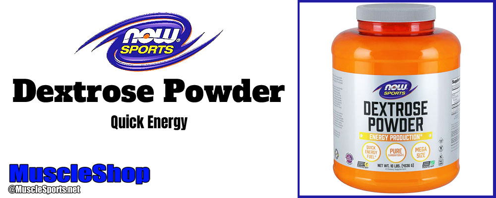 Now Sports Dextrose Powder Header