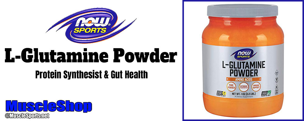 Now Sports L-Glutamine Powder Header