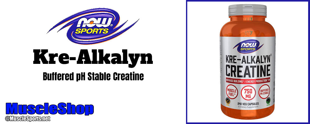 Now Sports Kre-Alkalyn Creatine 750mg Header