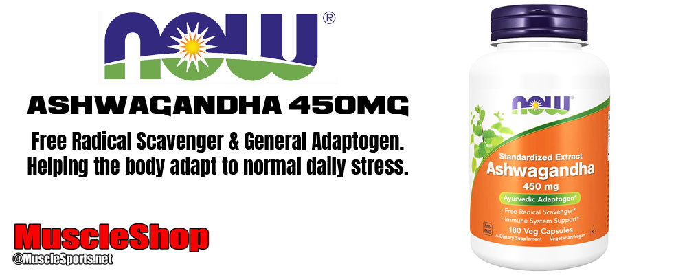 NOW Ashwagandha 450mg Header
