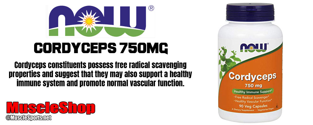 NOW Cordyceps 750mg Header