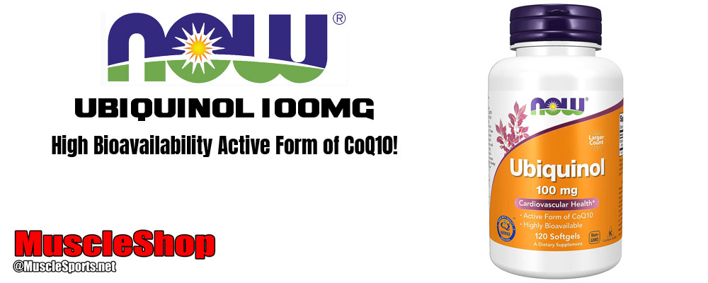 NOW Ubiquinol 100mg Header