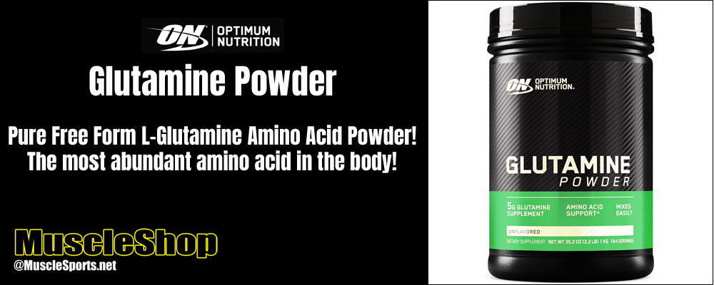 Optimum Nutrition Glutamine Powder Header